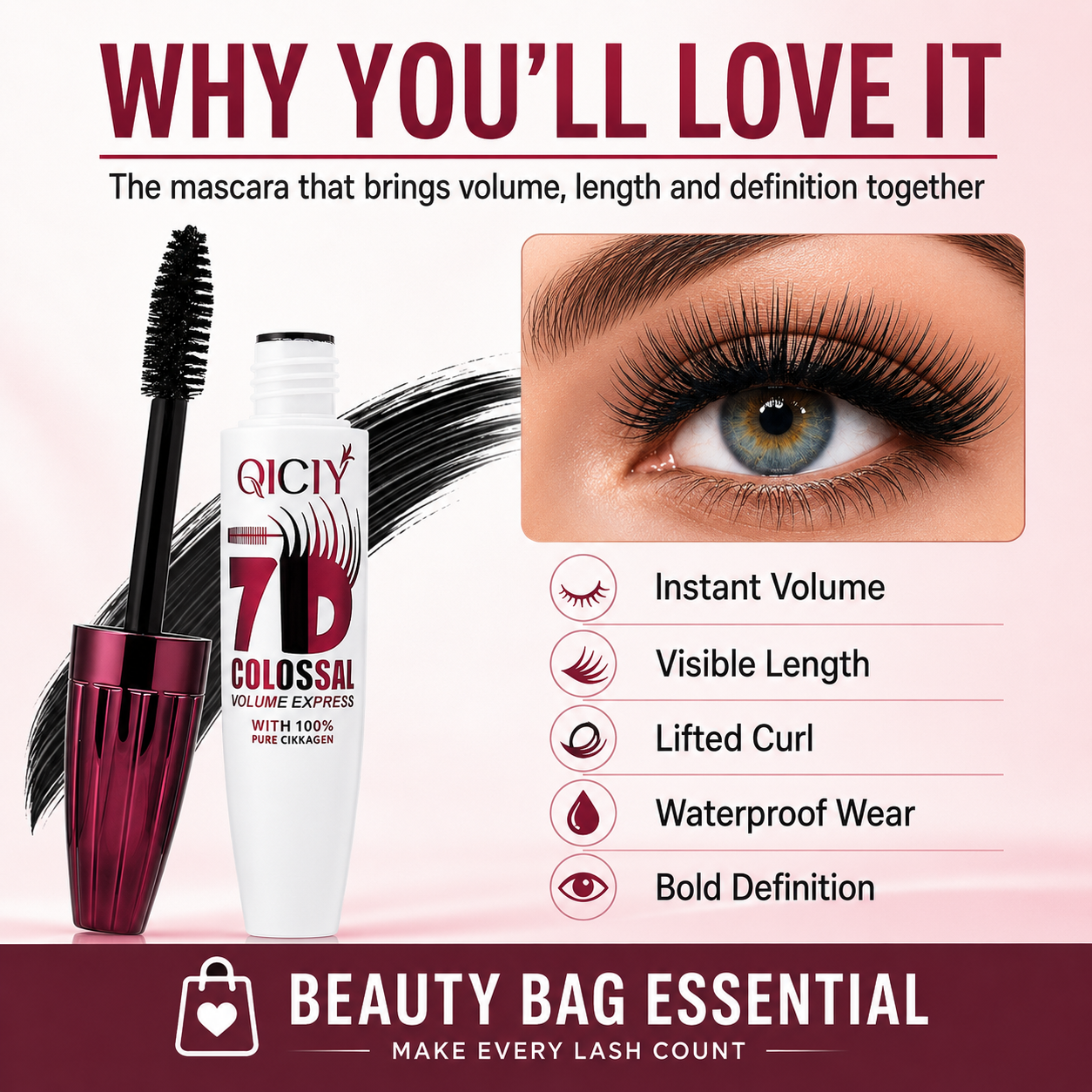 ✨QICIY 7D Colossal Volume Express Mascara