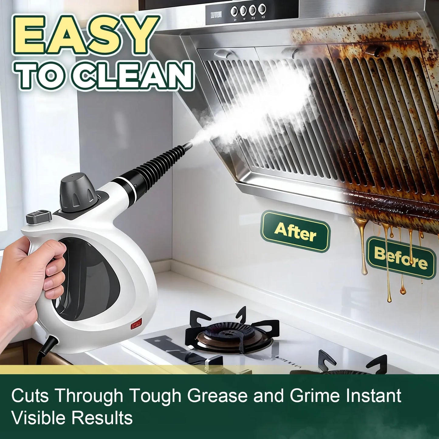 Effortless Deep Cleaning 🔥 The Ultimate 12-in-1 Handheld Steam Cleaner for a Chemical-Free Home🎁