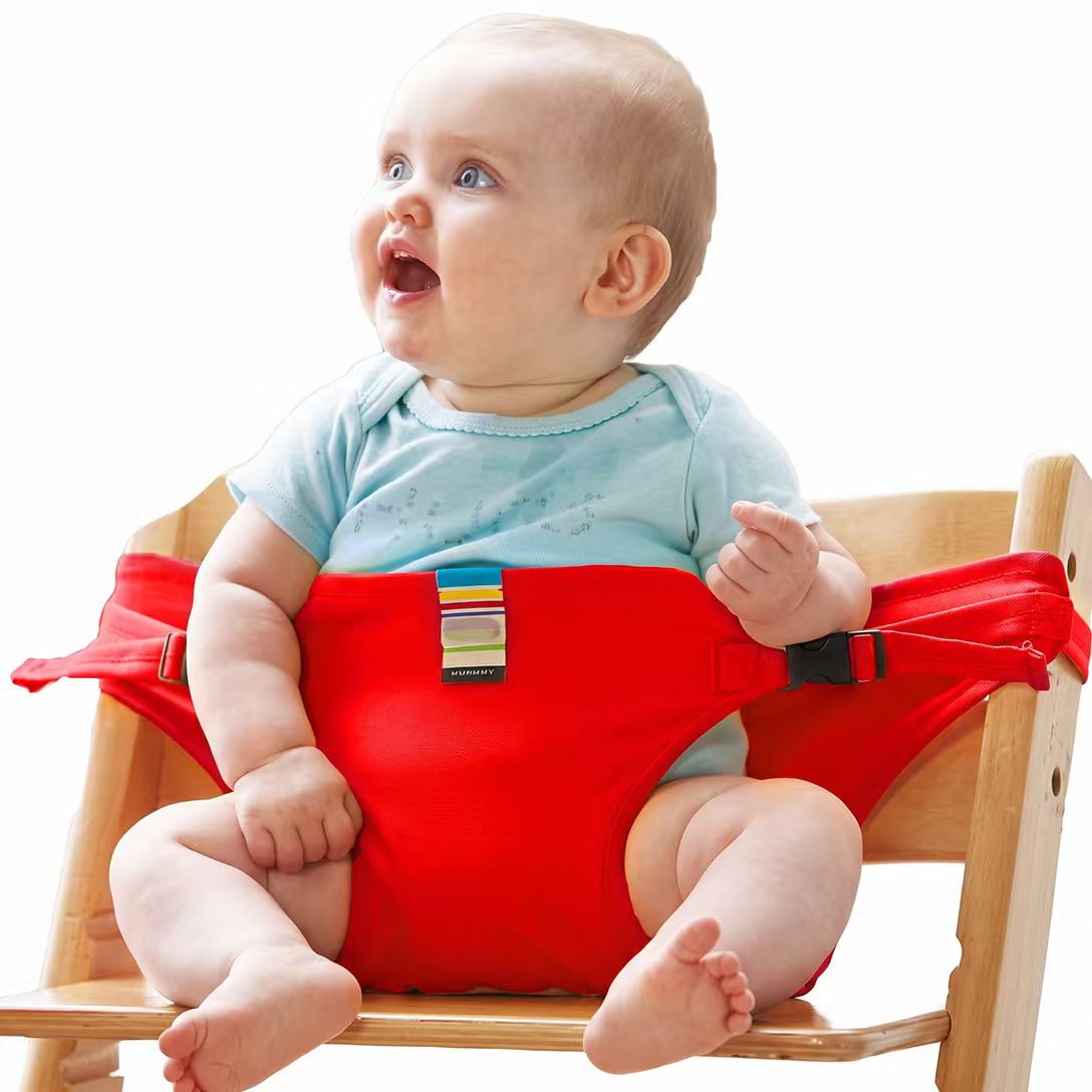 Baby High Chair Seat Belts - Portable Dining Straps Holder