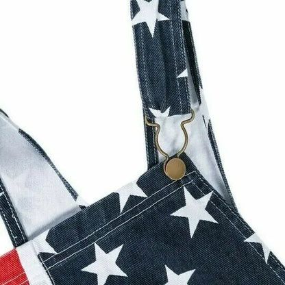 🔥Last Day Sale 49%🔥American Flag Unisex Overalls Shorts