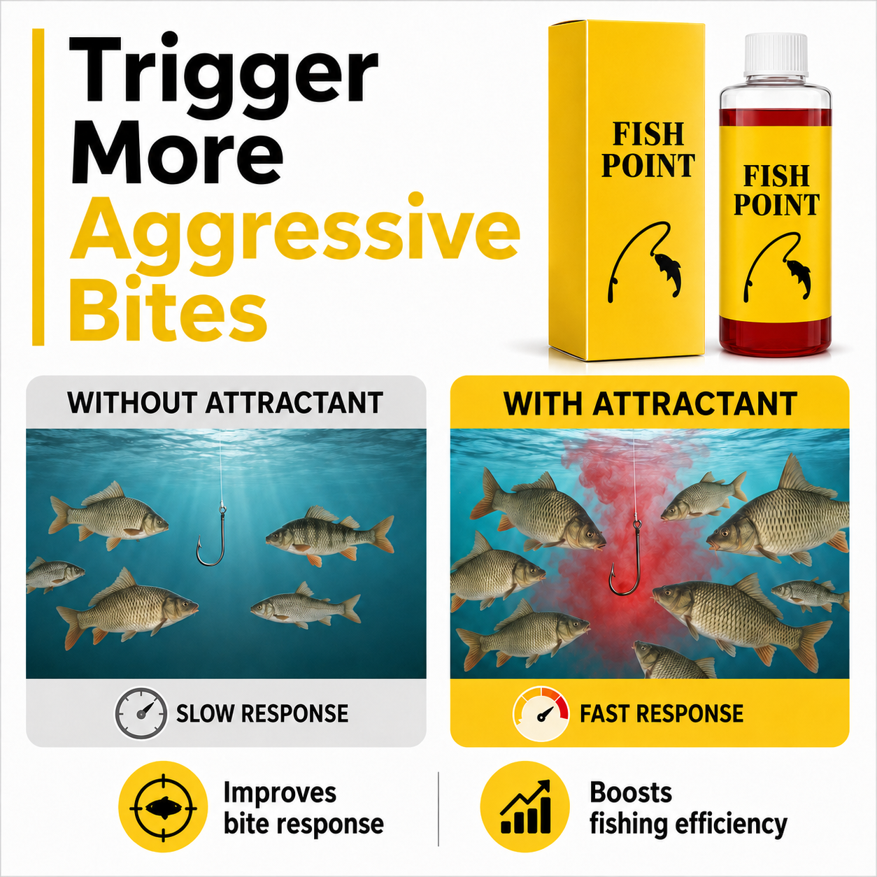 🔥🐠 Powerful Fish Attractant – Trigger Aggressive Bites Fast💣