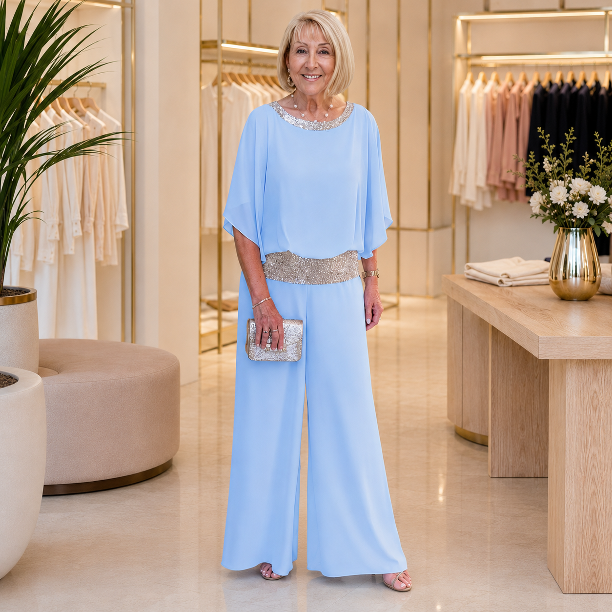 ✨50% OFF TODAY🌸 Elegant 2-Piece Chiffon Set for Women