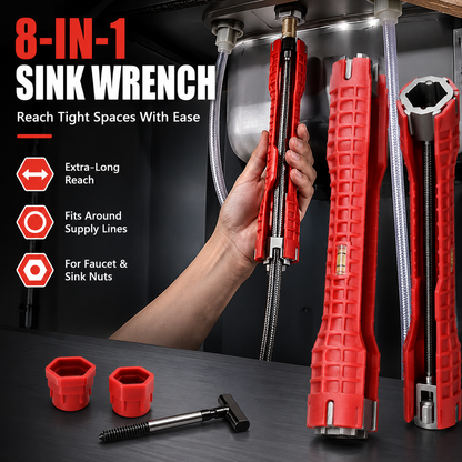 🔥50% OFF🔧 8-in-1 Faucet & Sink Installer Wrench