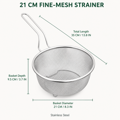 📢📢50% OFF !! ⏰Stainless Steel Sieve with Handle🥄🫕