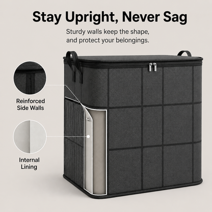 📦Large Foldable Clothes & Bedding Storage Bin