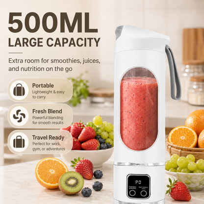 500ML USB Rechargeable Portable Smoothie Blender