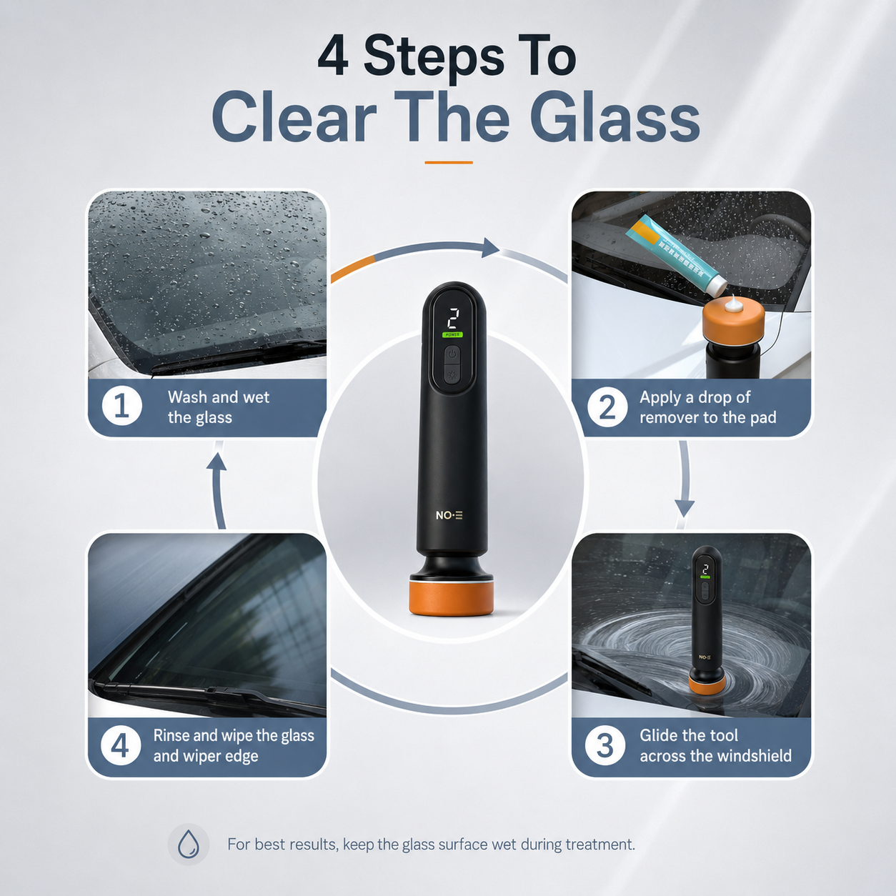 🔄 3rd Gen Cordless Scratch Repair &amp; Glass Oil-Film Remover