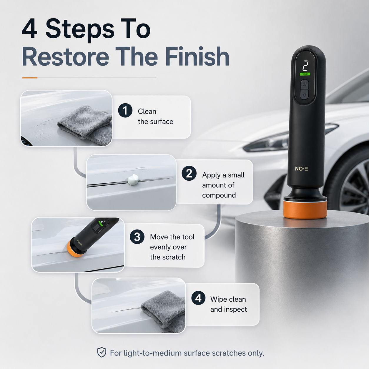 🔄 3rd Gen Cordless Scratch Repair &amp; Glass Oil-Film Remover