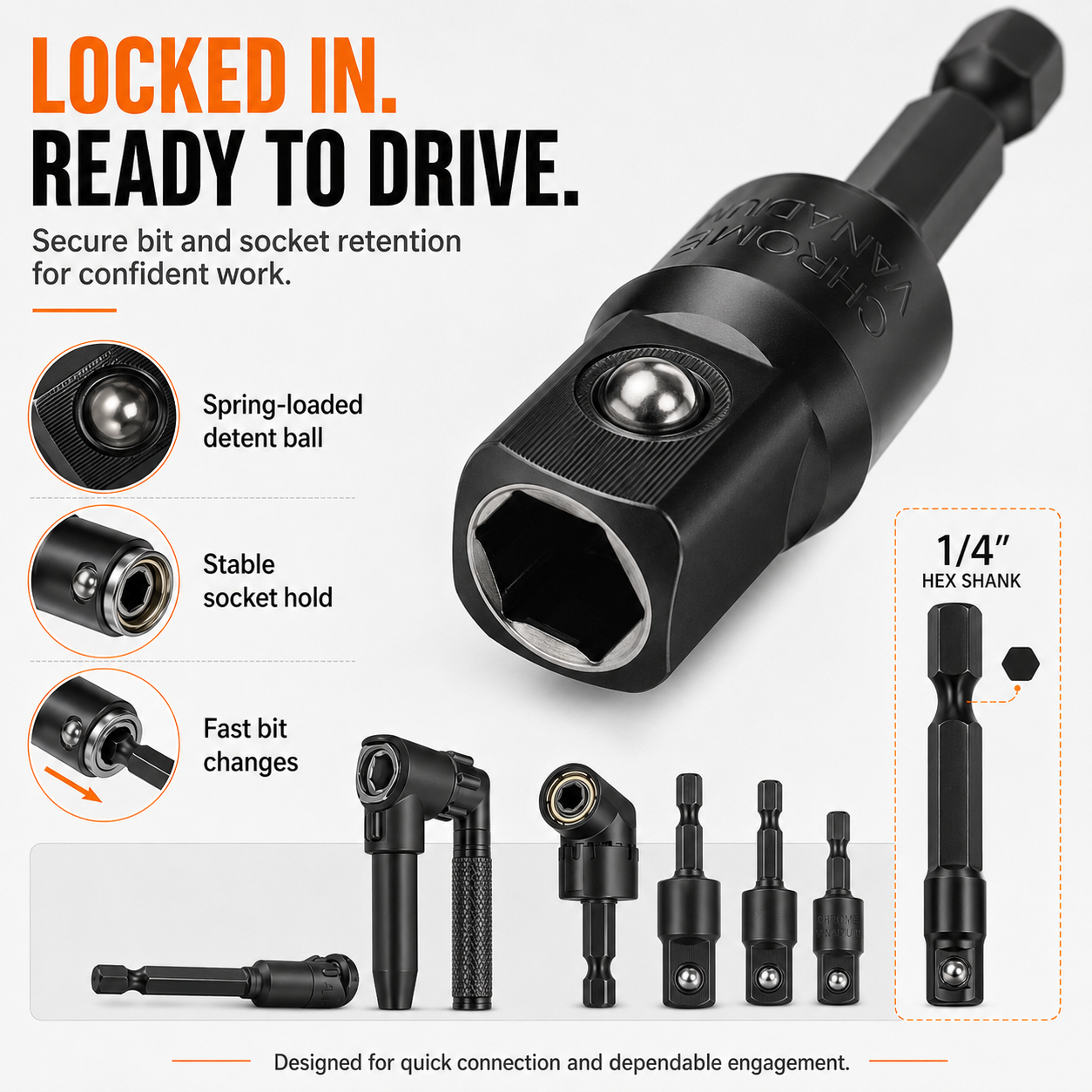 🔄 105° Right Angle Drill Adapter Set – Precision Access for Tight Spaces