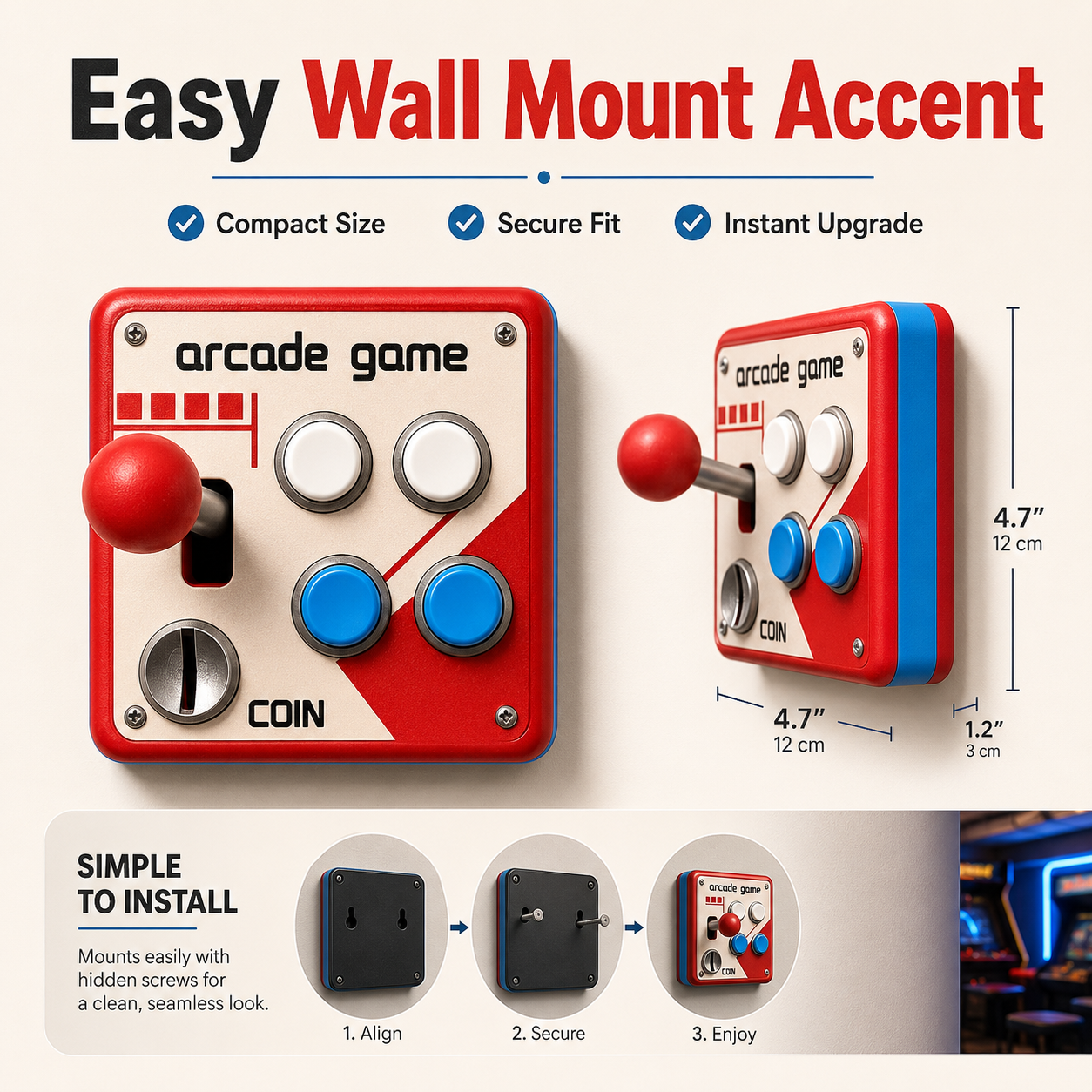 Arcade Game Retro Joystick Light Switch&nbsp;
