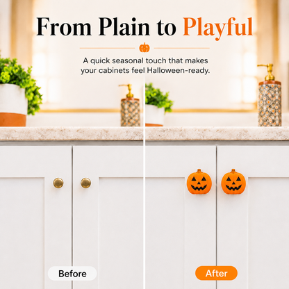 🎃Jack-O'-Lantern Pumpkin Cabinet Knob Covers&nbsp;