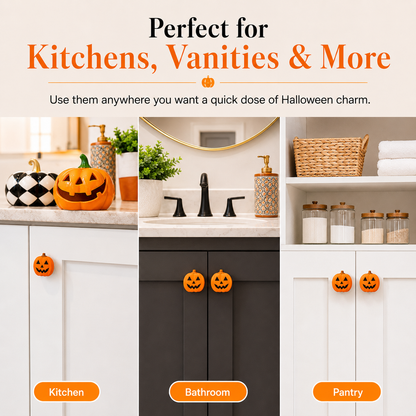 🎃Jack-O'-Lantern Pumpkin Cabinet Knob Covers&nbsp;