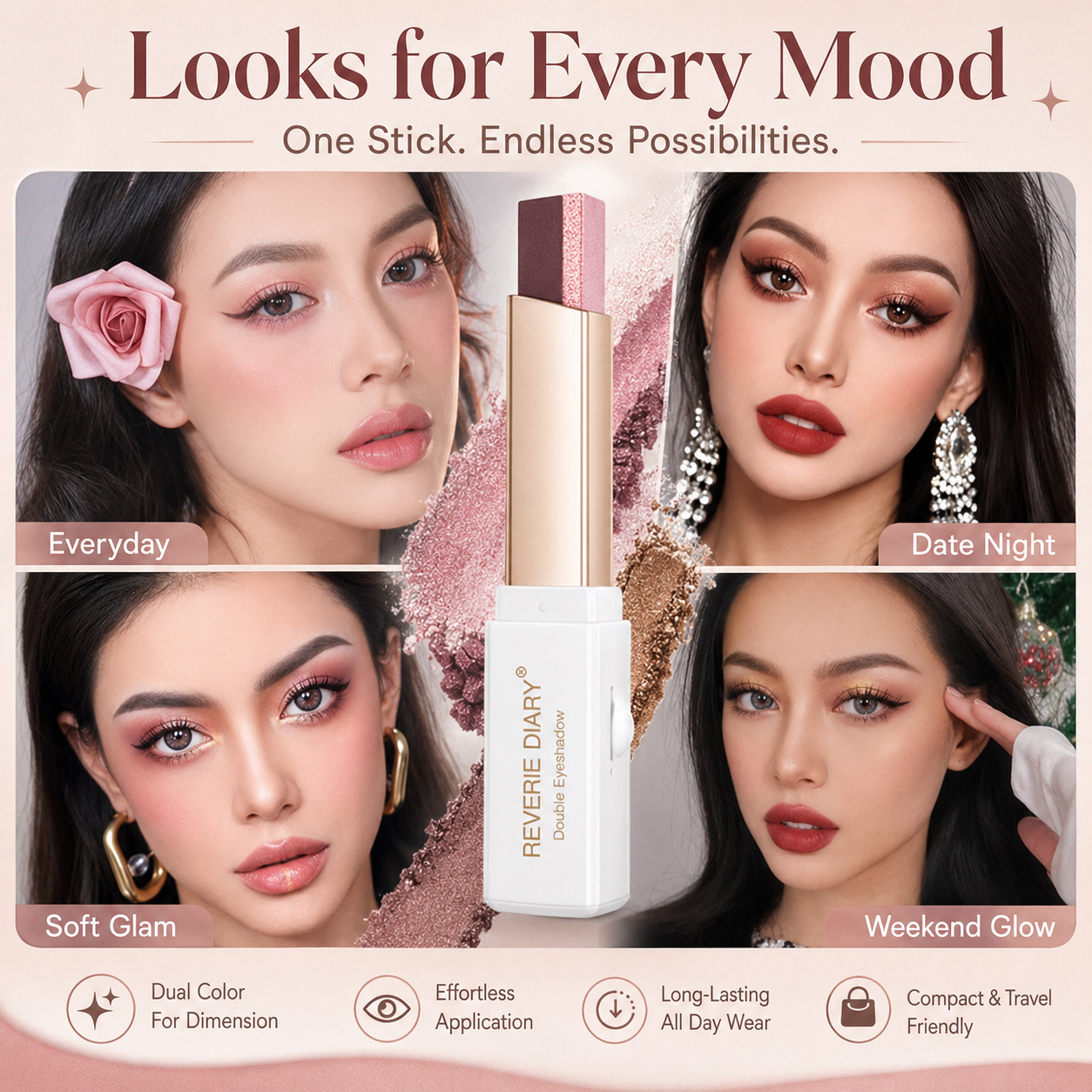 Reverie Diary Dual Color Eyeshadow Stick