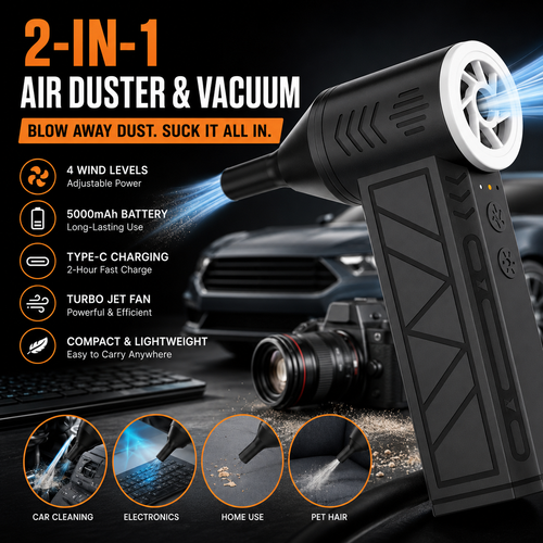 💨2-in-1 Cordless Air Duster & Vacuum 130,000RPM