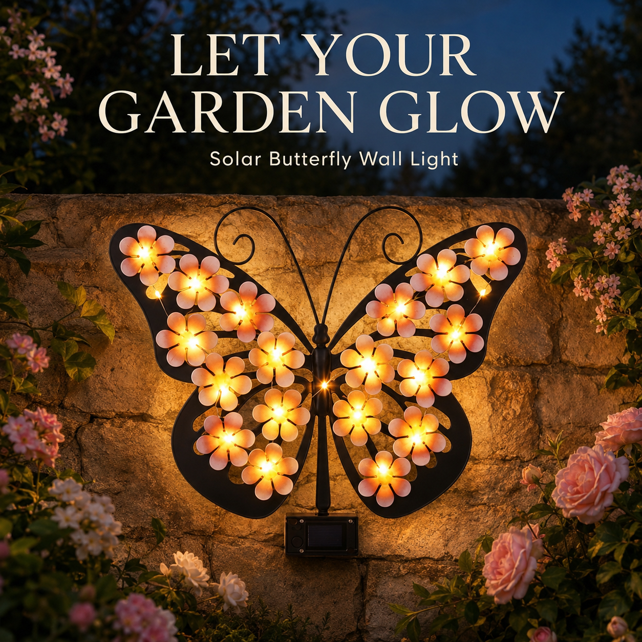 🦋Solar LED Butterfly Garden Wall Decor