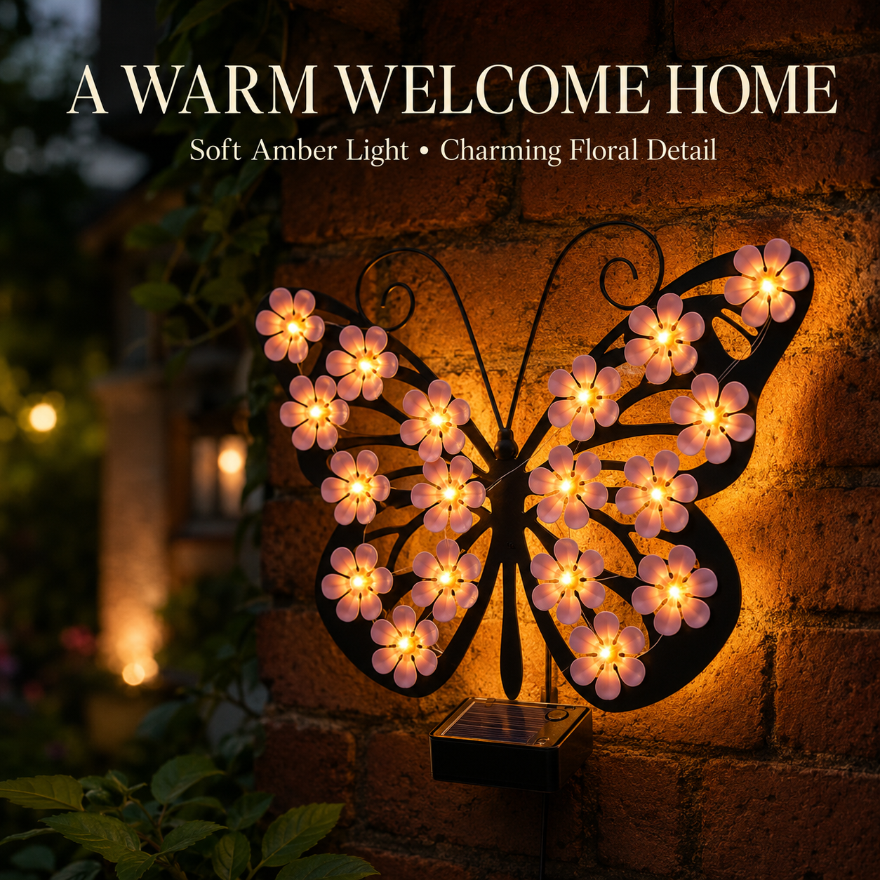 🦋Solar LED Butterfly Garden Wall Decor