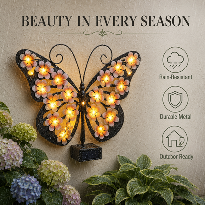🦋Solar LED Butterfly Garden Wall Decor
