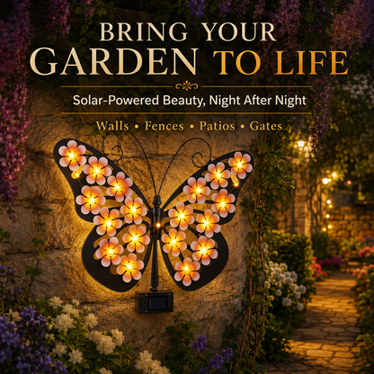 🦋Solar LED Butterfly Garden Wall Decor