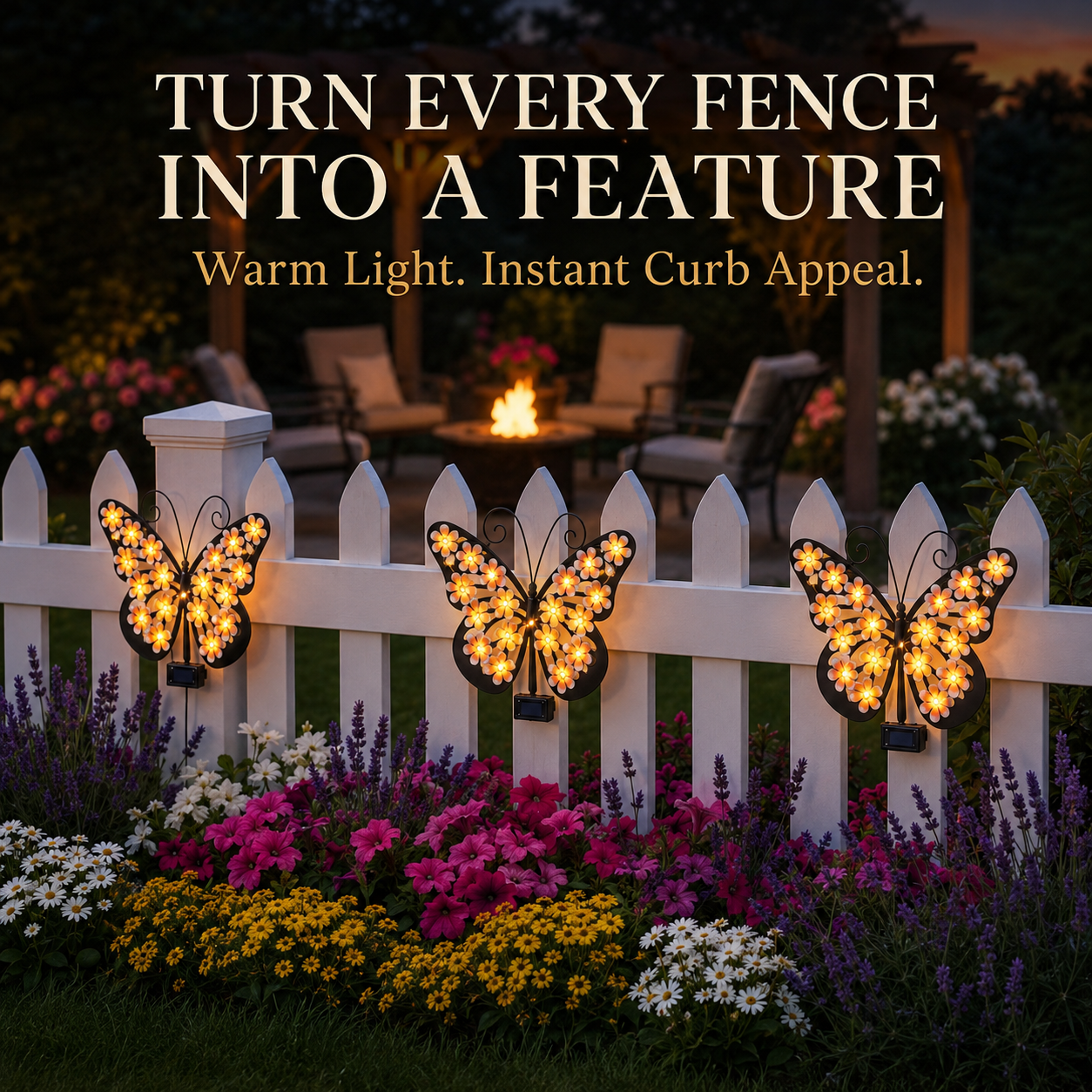 🦋Solar LED Butterfly Garden Wall Decor