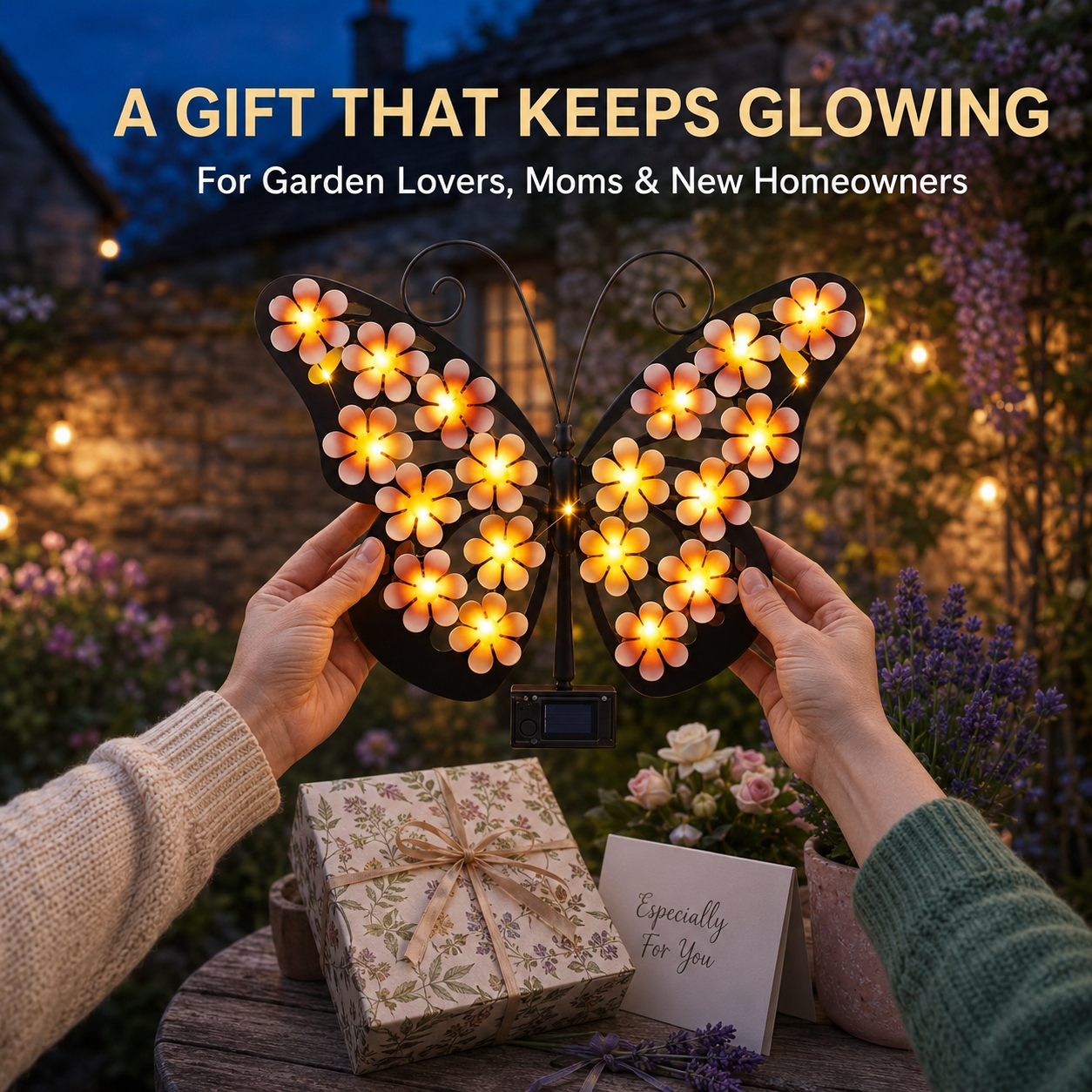 🦋Solar LED Butterfly Garden Wall Decor