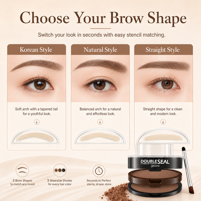 🤎GECOMO Eyebrow Stamp Stencil Kit