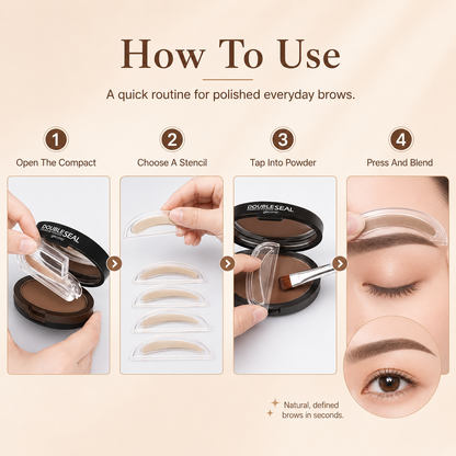 🤎GECOMO Eyebrow Stamp Stencil Kit