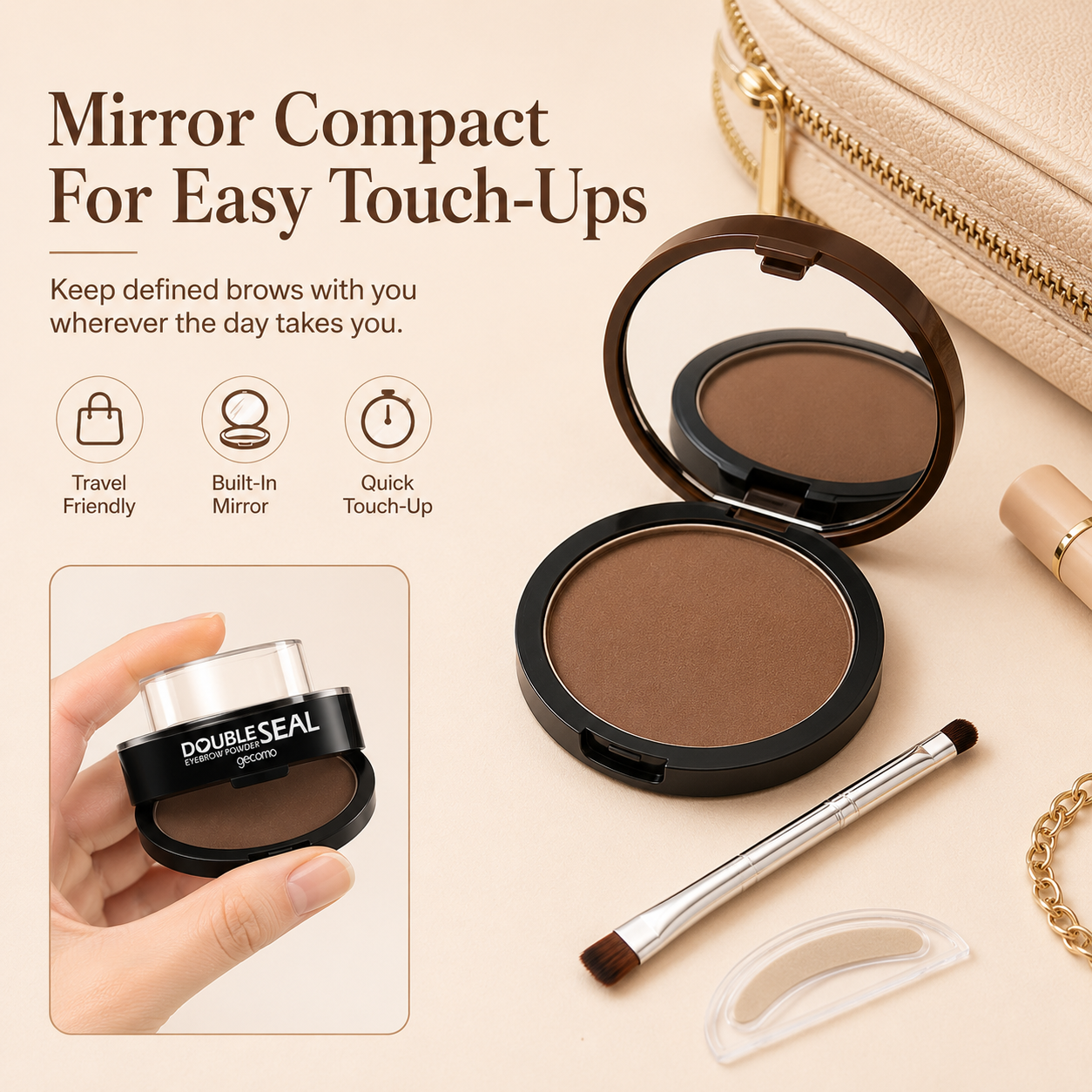 🤎GECOMO Eyebrow Stamp Stencil Kit
