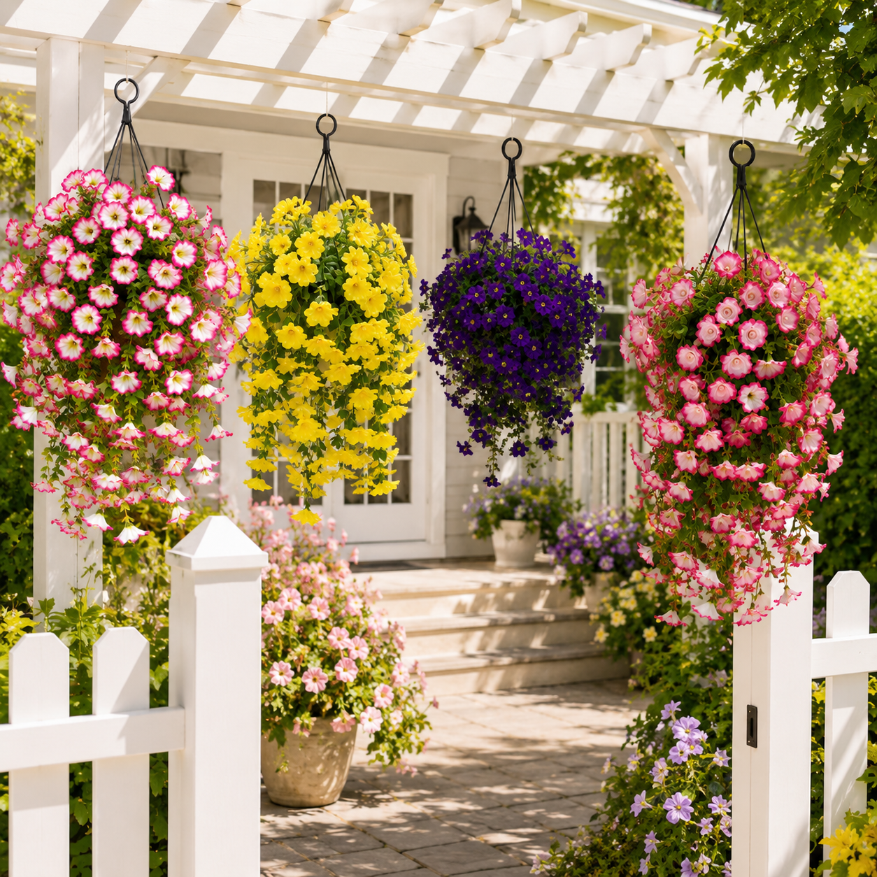 💐Artificial Flower 🌸Faux Flower🏡Decorative Flower for Home Garden, Porch, Window Box, Yard and Seasonal Celebrations