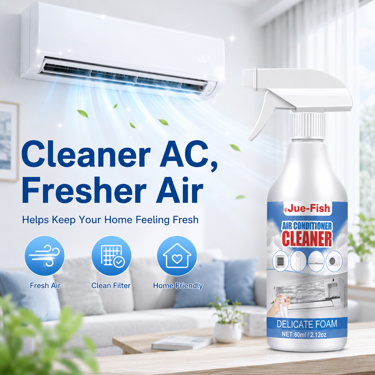 ❄️ TODAY ONLY 50% OFF 🔥 Powerful AC Cleaning Spray