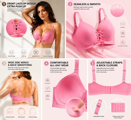 💖LIMITED SALE 50% OFF💖Drawstring Push-Up Bra– Instant Lift & Cleavage