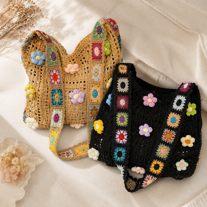 🌸50% OFF TODAY👜 Floral Patchwork Bag Wear It Shoulder or Crossbody
