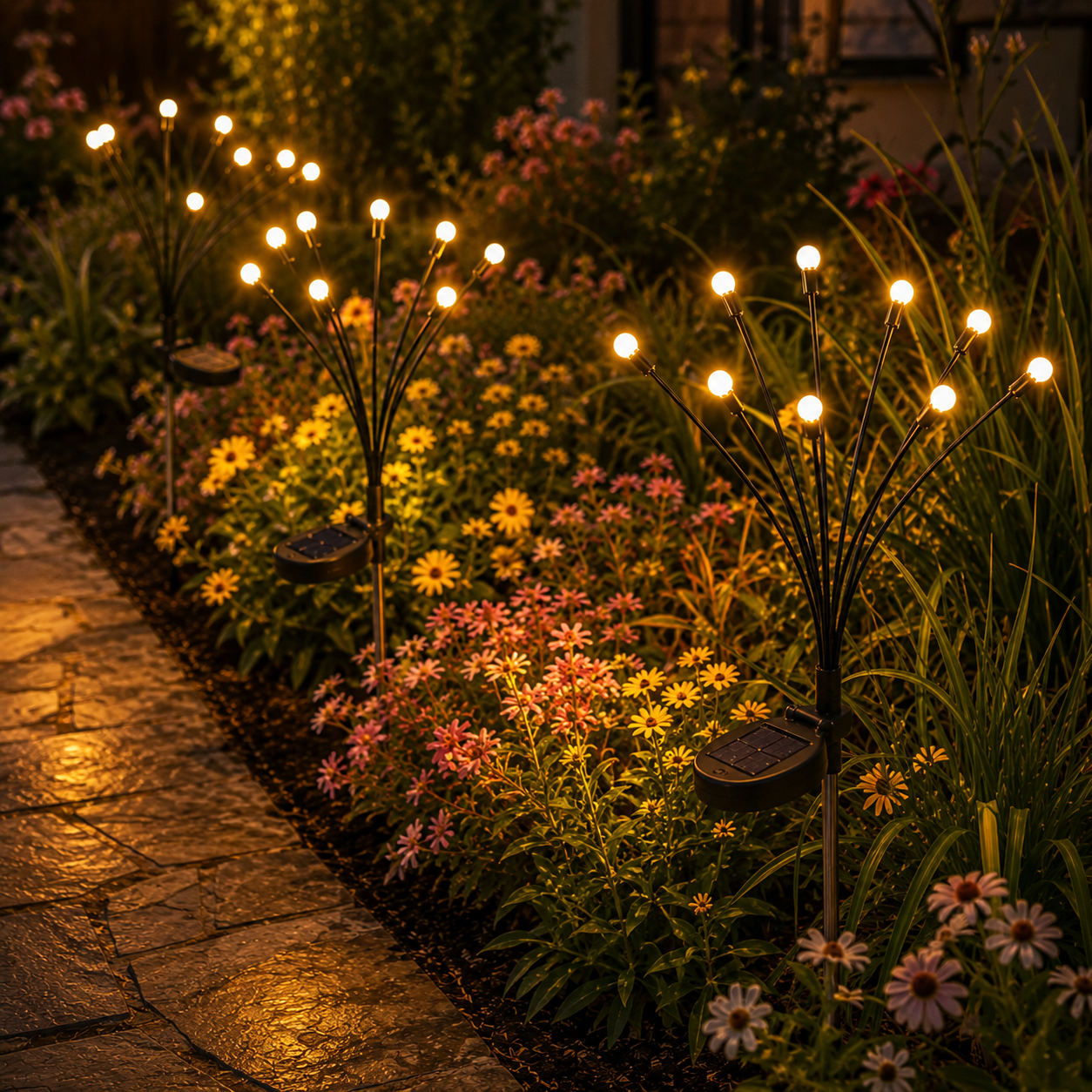 💥Outdoor Solar Firefly Lights (✨Buying three or more will result in the best decorative effect.)