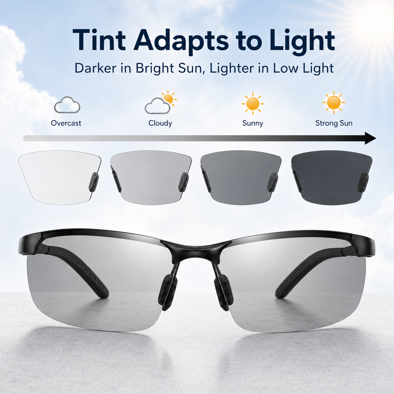 🕶️50% OFF TODAY☀️Adaptive Lens Sunglasses for Every Adventure