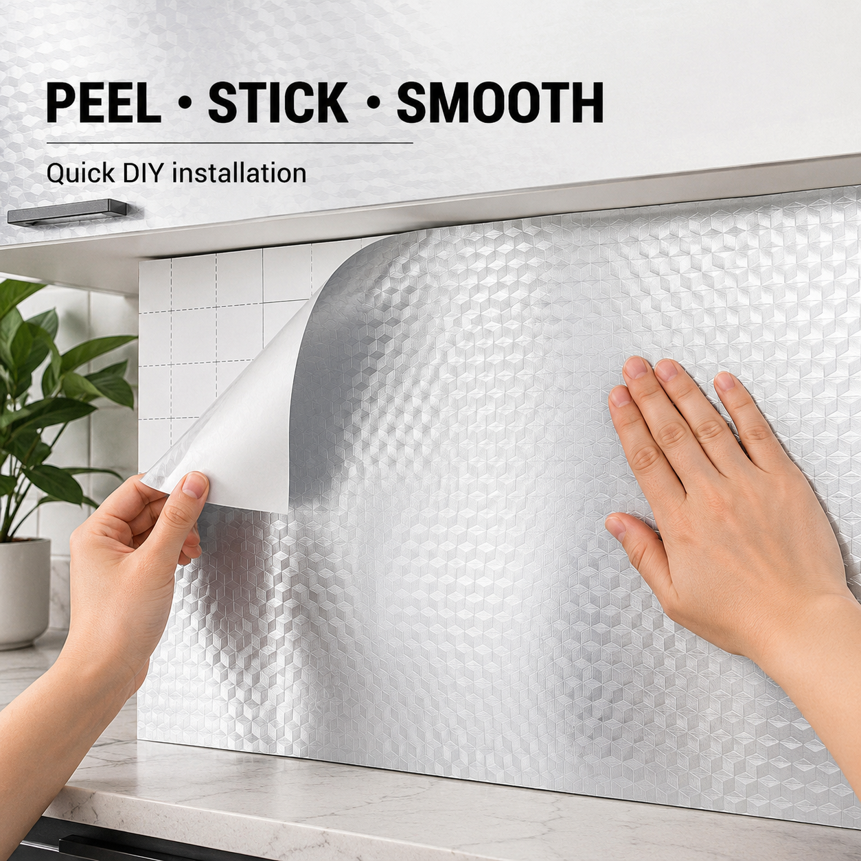 💧Oil-Proof & Waterproof✨ Easy-Clean Kitchen Wallpaper