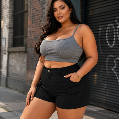 💃50% OFF TODAY🔥 Curvy-Hugging Cargo Shorts You'll Live In