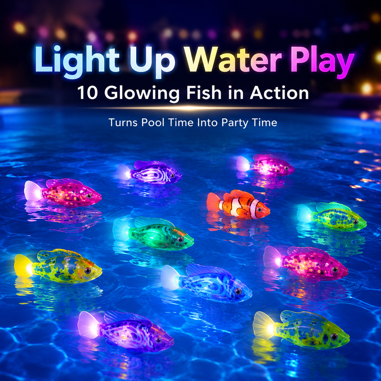 🔥 Only $1.99 Each! Magic LED Swimming Fish Toy – Make Bath Time Fun & Tear-Free