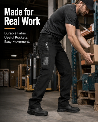 💪Men’s Waterproof Tactical Work Pants – Multi-Pocket Outdoor Hiking & Casual Pants👖