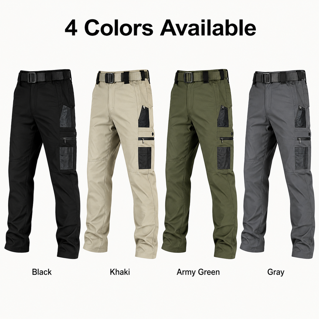 💪Men’s Waterproof Tactical Work Pants – Multi-Pocket Outdoor Hiking & Casual Pants👖