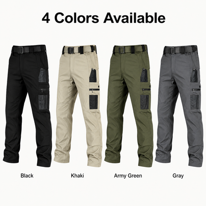 💪Men’s Waterproof Tactical Work Pants – Multi-Pocket Outdoor Hiking & Casual Pants👖