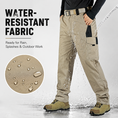 💪Men’s Waterproof Tactical Work Pants – Multi-Pocket Outdoor Hiking & Casual Pants👖