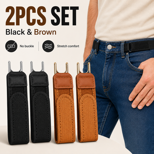 💥2PCS No Buckle Belt👖 Stretch Comfort All Day