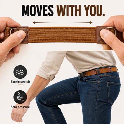 💥2PCS No Buckle Belt👖 Stretch Comfort All Day