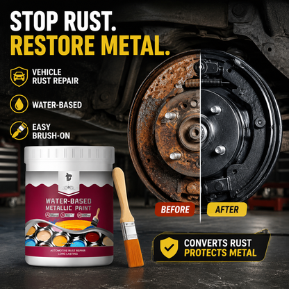 🔥Hot Sale 49% OFF🔥 Rust Converter & Metallic Paint – Stops Rust, Ready to Paint🛡️