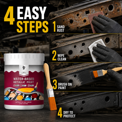 🔥Hot Sale 49% OFF🔥 Rust Converter & Metallic Paint – Stops Rust, Ready to Paint🛡️