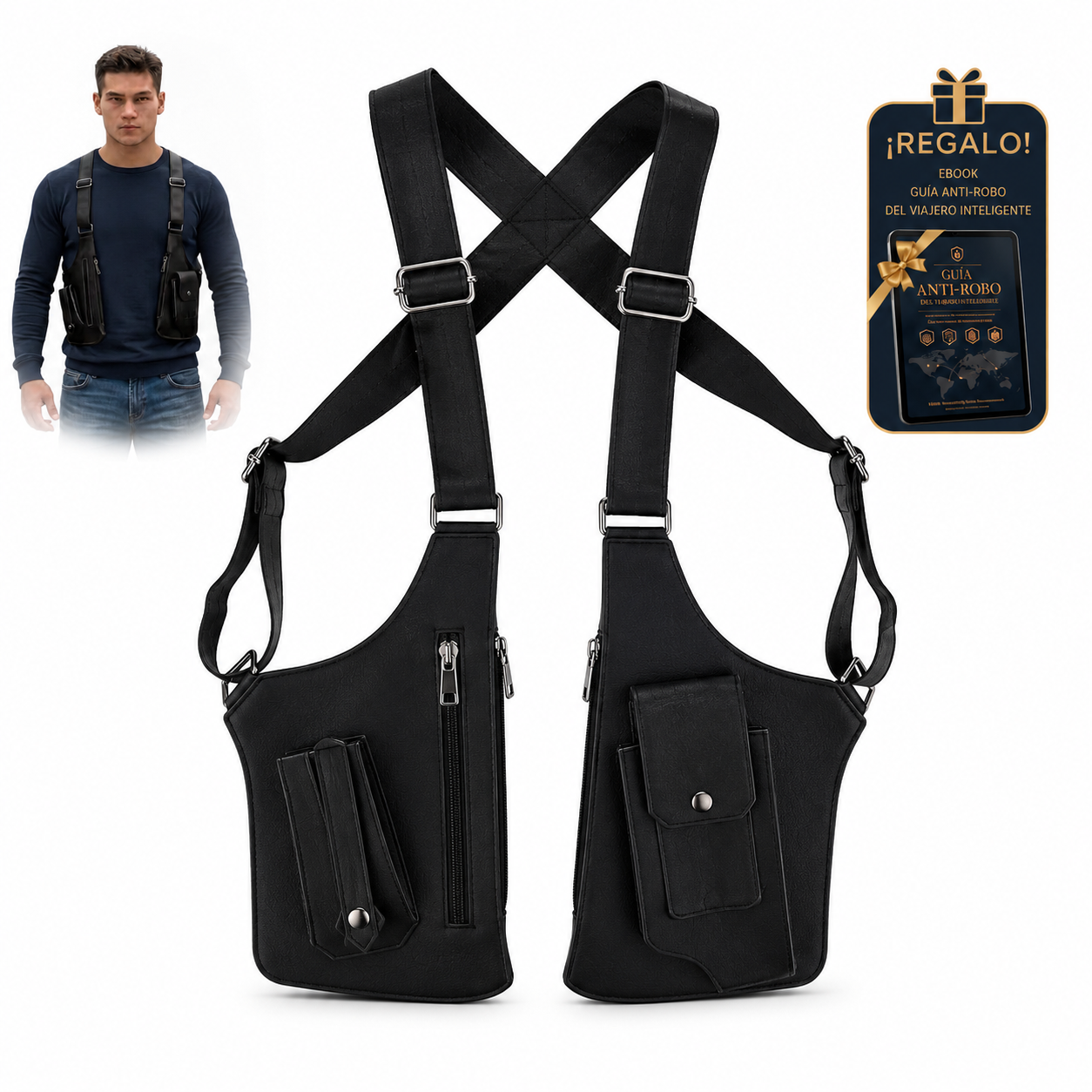 Dual-Shoulder Ergonomic Underarm Vest Pack