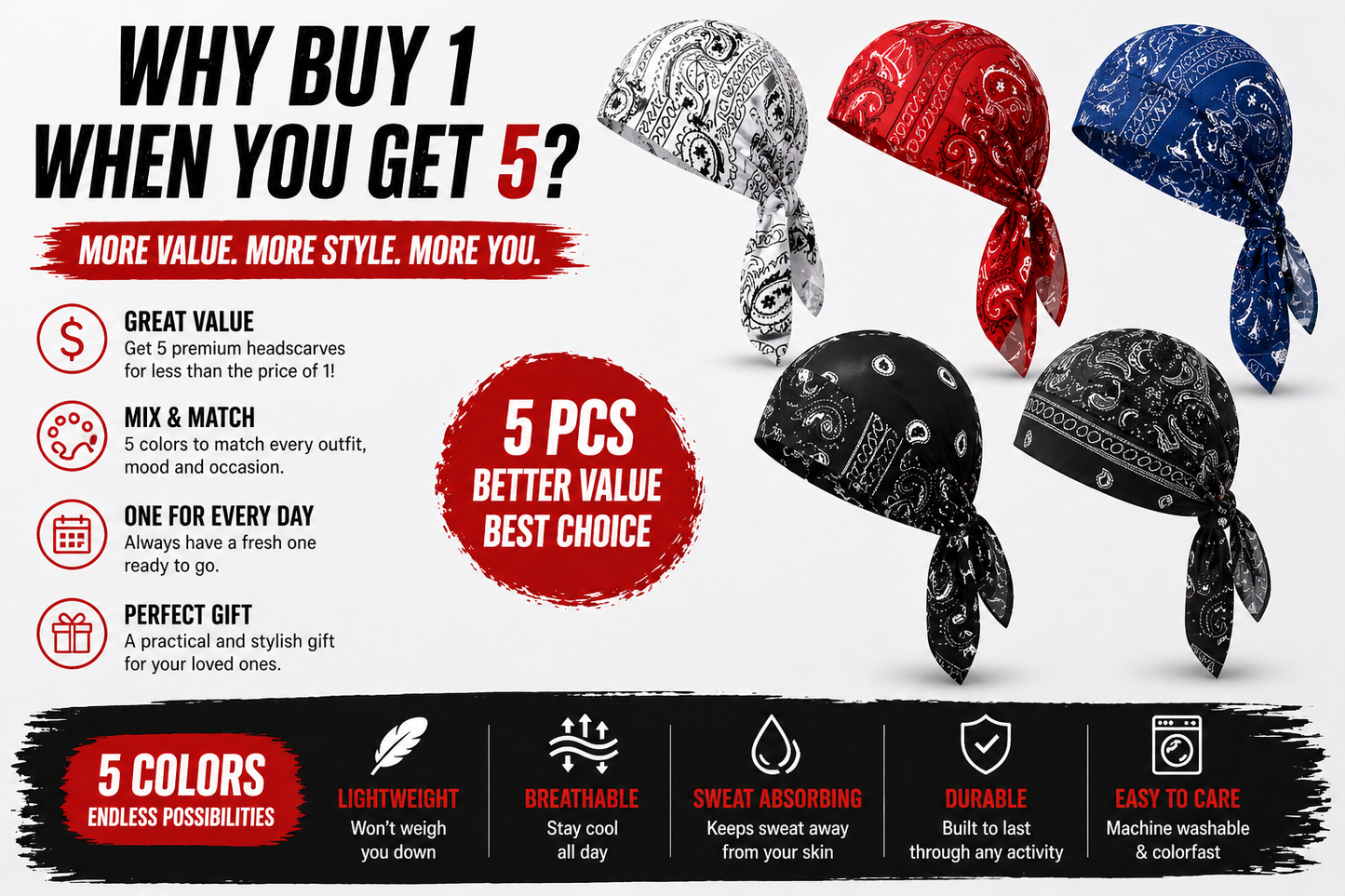 Paisley Cooling Headscarf Cap