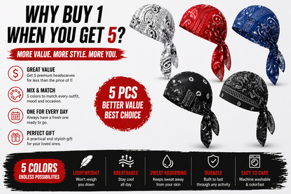 Paisley Cooling Headscarf Cap