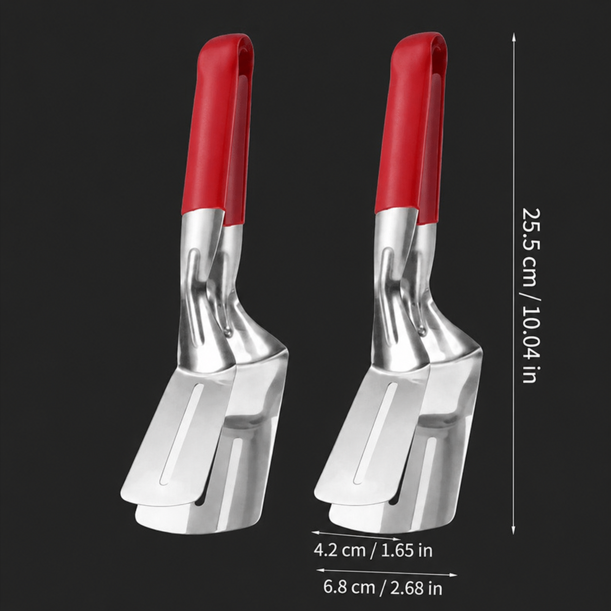 🔥 Limited-Time 50% OFF 🥩 2-in-1 Spatula Tongs — Grip, Flip, Drain & Serve with Ease