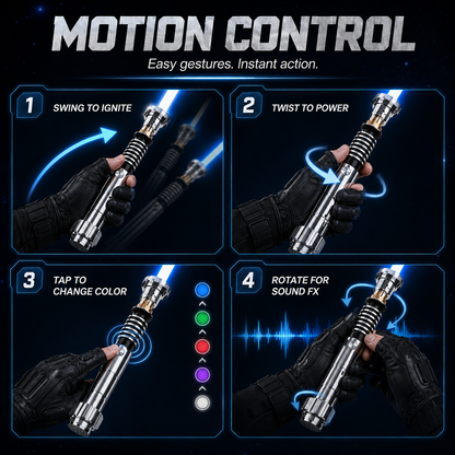 Legendary Luke Skywalker RGB Lightsaber – Motion-Activated with Infinite Colors