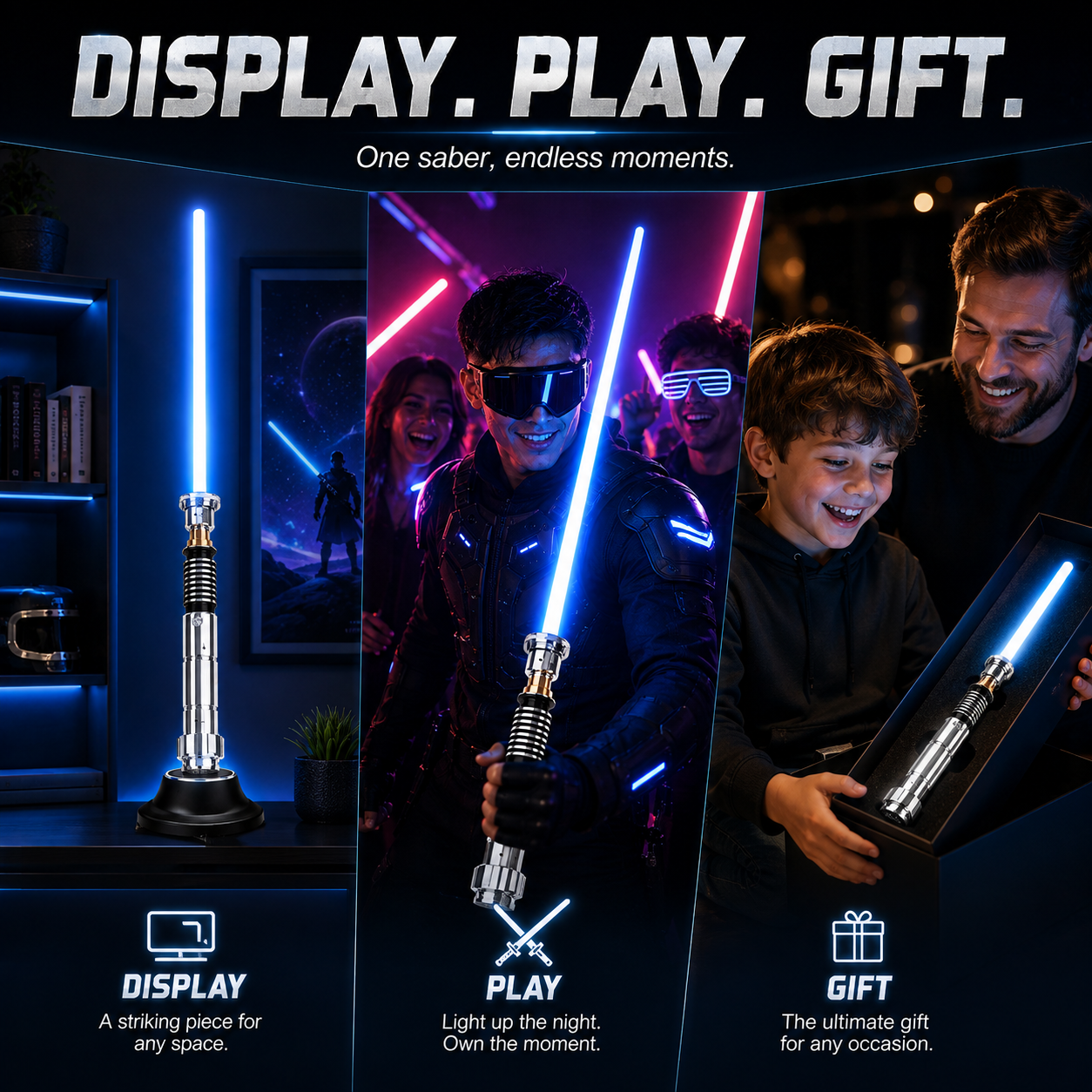 Legendary Luke Skywalker RGB Lightsaber – Motion-Activated with Infinite Colors